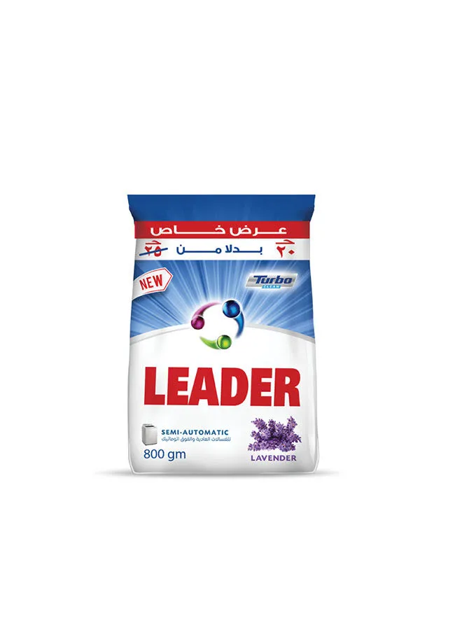 Leader Semi-Automatic Powder Detergent Lavender 420 gm