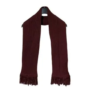 Scarf Collections Solid Tricot Winter Scarf/Shawl/Wrap/Keffiyeh/Headscarf/Blanket For Men & Women - One Size 20x160cm - Burgundy