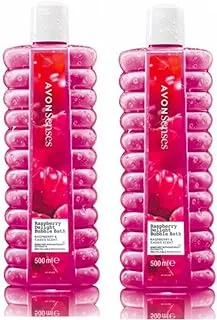 Avon raspberry & cassis scent raspberry delight bubble bath 1000ml