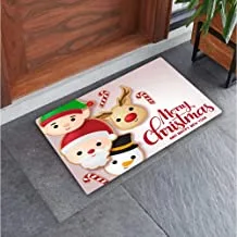 Jalsa christmas Flat leather door mats multicolor size: 45 cm × 75 cm