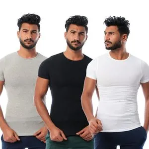 Dice Bundle OF Three Round Neck Men Undershirts