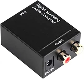 EDD Digital Optical Toslink SPDIF Coax To Analog L/R RCA Audio Converter Adapter