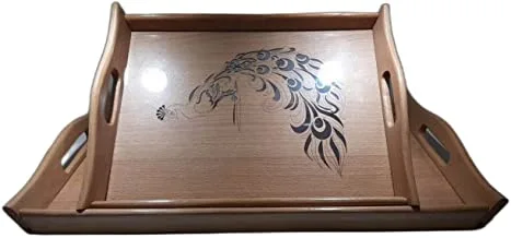 Beech wood tray with engraving (set of 2) bwte8