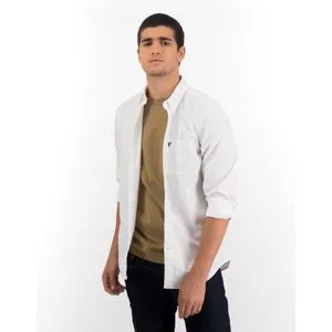 American Eagle Flex Oxford Button-Up Shirt
