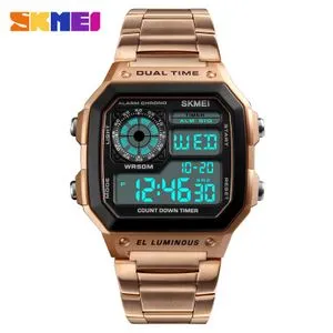Skmei Watch Quartz Waterproof Wristwatches 1335 Copper