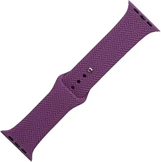 Generic Silicon waterproof watch replacement strap compatible for watch 38mm, 40mm or 41mm - purple