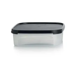 Tupperware SS-SQUARE JET صندوق تخزين طعام - 1.1 لتر - أسود