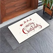 Jalsa christmas flat leather door mats multicolor size: 45 cm x 75 cm