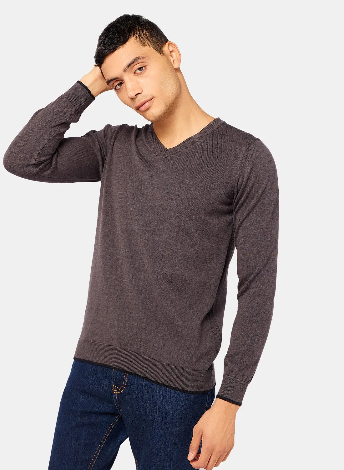 TOWN TEAM Essential V Neck Pullover