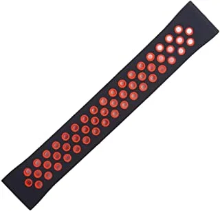 Generic Silicone waterproof breathable watch replacement strap compatible for watch 20mm - black orange