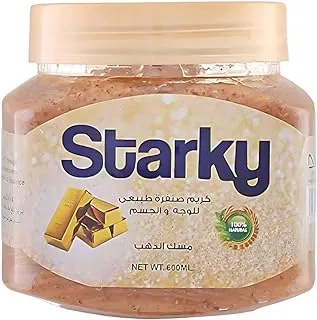 Starky natural scrub cream with gold for face&body-600ml