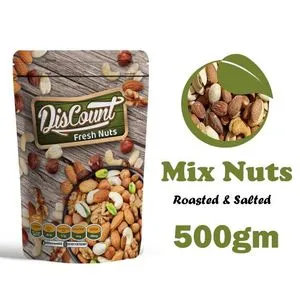 Discount Nuts Roasted & Salted Mix Nuts - 500gm