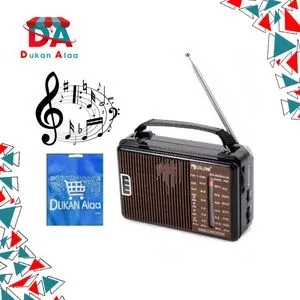 Golon 608 Classical Radio - Brown + Gift Bag Dukan Alaa