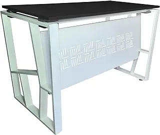 Home gallery Modern steel office desk 120 x 60 cm Black