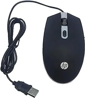 HP M180 7 Color LED 1600DPi 4 Button Optical Mouse Gaming, Black