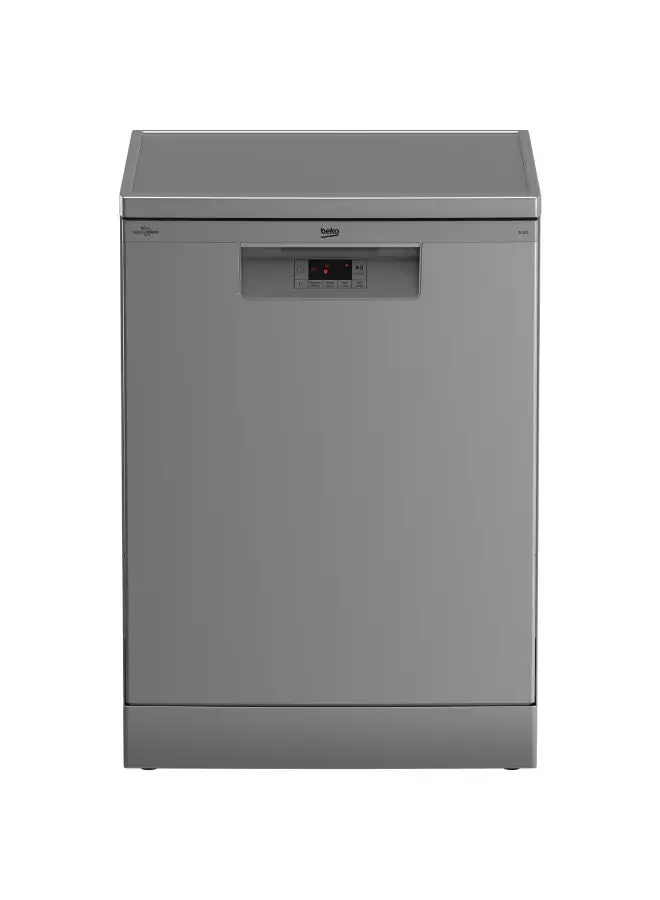 Beko Digital Standard Dishwasher, 14 Place Settings, 5 programs 60cm BDFN15420S Silver