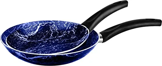 Grandi Cook Marble Fry Pan Set 22-26 Marbel Blue