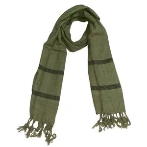 Scarf Collections Plaid Stripe Pattern Winter Scarf/Shawl/Wrap/Keffiyeh/Headscarf/Blanket For Men & Women - Small Size 45x175cm - Dark Beige / Chocolate
