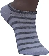 White Flower Cotton Above Ankle Sock For Boys-Grey-10-12Years