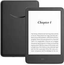 Kindle (2022 release) – The lightest and most compact Kindle, now with a 6” 300 ppi high-resolution display, and 2x the storage | Black