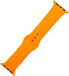 Generic Silicon waterproof wide watch replacement strap compatible for watch 38mm, 40mm or 41mm - salmon