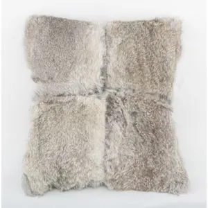 Ebda3 Men Masr Grey Shades Leather Pillow - 40×45 Cm