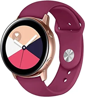 watch strap Silicone band for samsung galaxy watch 3 45mm/watch 46mm/gear s3/huawei watch gt2e/gt (42mm)/gt2 pro/gt2 46mm, burgundy, 22mm