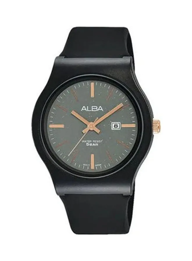 Alba Women's Silicone Round Analog Water Resistant Watch  AH7U61X