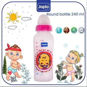 Japlo Round Feeding  Bottle - 240 Ml