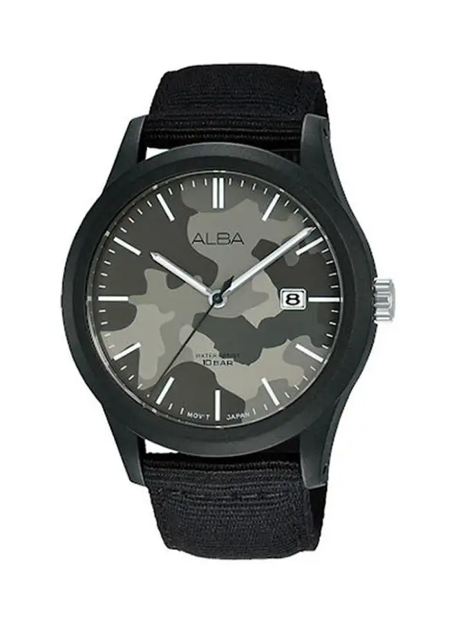 Alba Men's Fabric  Analog Wrist Watch AS9K33X