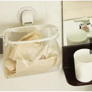 Hanging Trash Bag Holder - White