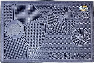 Doormat summer flowers gray antibacterial 40 * 60