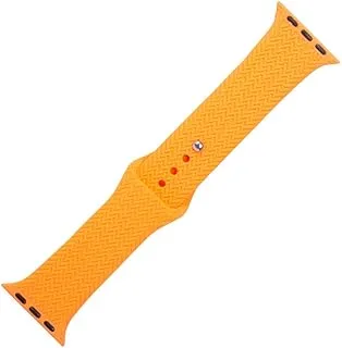 Generic Silicon Waterproof Watch Replacement Strap Compatible For Watch 42MM, 44MM Or 45MM - Orange