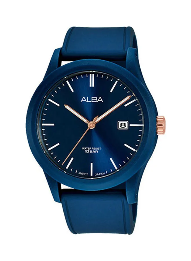 Alba Men's Silicone  Analog Wrist Watch AS9K31X