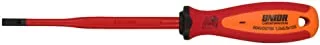 Unior 604vdetbi electrician's screwdriver slim with 3-component handle for slotted screws, 1.0 x 5.5 x 125 mm