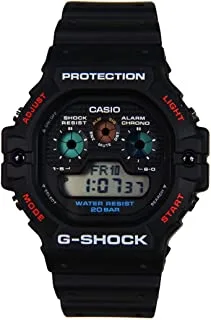 Casio Analog-Digital Sports watch rubber strap for Men, White- GA-900AS-7ADR