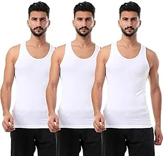 Cottonil Set Of (3) Sleeveless Cotton Undershirts - White