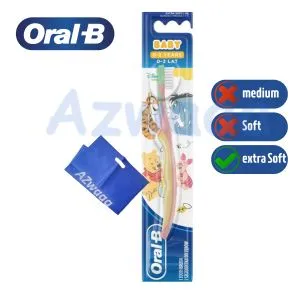 ORAL-B Toothbrush Baby ,0:2 Years ExtraSoft + Azwaaa Bag