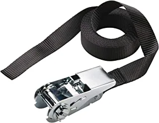 Master Lock 3223EURDAT Certified Ratchet Strap, Black, 2,5m x 25mm Strap