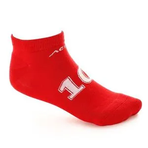 Activ Slip On Ankle Patterned Socks - Red