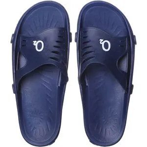 Cut-Out Slide Slippers - Navy Blue