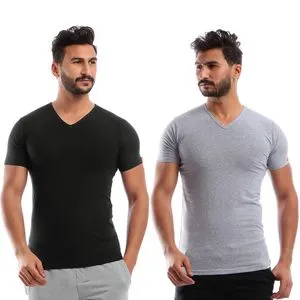 Cottonil Bundle Of TWO - V - Neck Men Undershirts