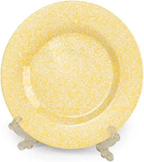 Pure 136057 Melamine Granite Large Round Pie Plate For Dessert For Home And Restaurant - Yellow