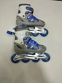 Skating shoes single row - adjustable roller skate shoes, blue * black size (31:34)