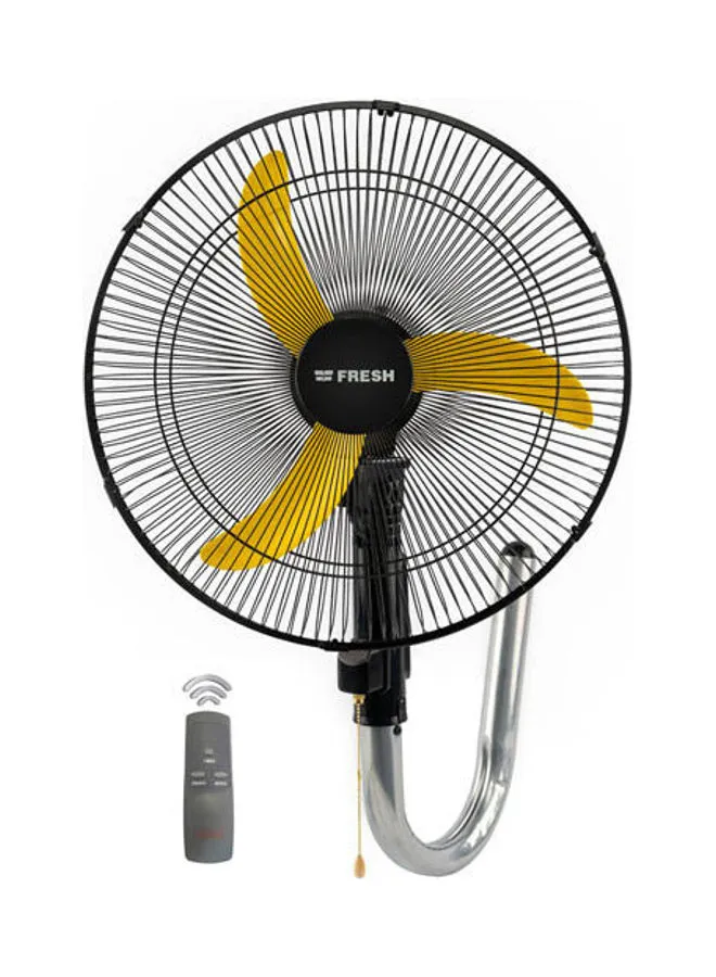 Fresh Shabah wall fan 20 inch With remote (Exclusive for Noon) 2200 W 500013987 Black/yellow