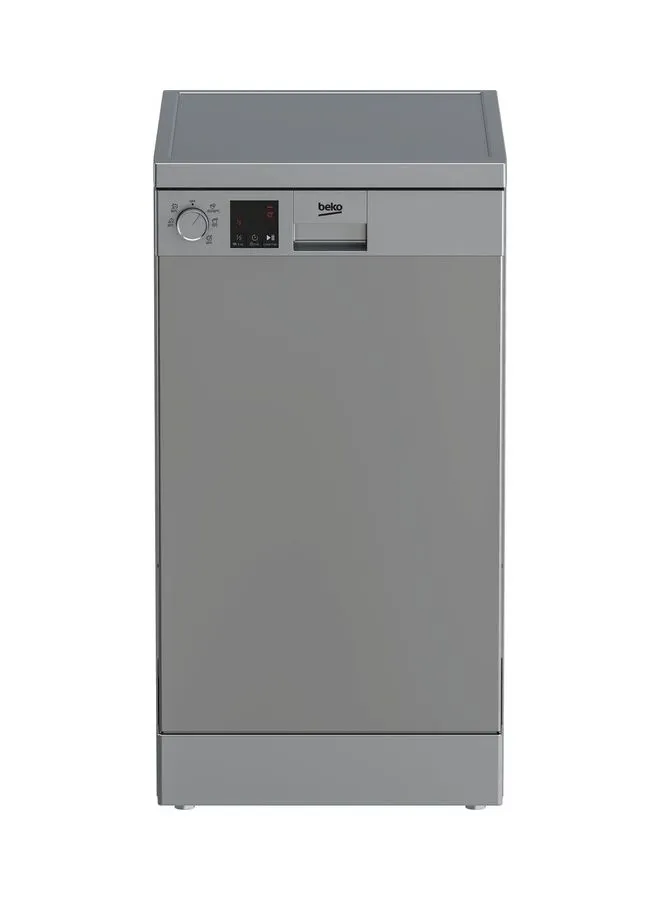 Beko Dishwasher 45 cm 5 program 10 person LED  Display Half load  time delay 10 OZ DVS05020S silver