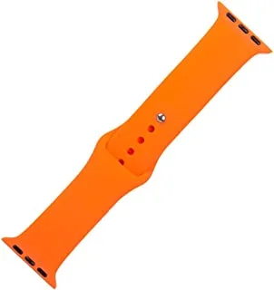 Generic Silicon Waterproof Wide Watch Replacement Strap Compatible For Watch 38MM, 40MM Or 41MM - Orange