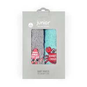 Junior High Quality Cotton Blend And Comfy Baby Towel P/2
