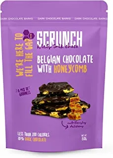 Scrunch - belgian dark chocolate barks with honeycomb 150g