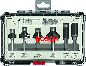 Bosch Professional 2607017469 Edge Milling Cutter Set, Colour, 8 mm